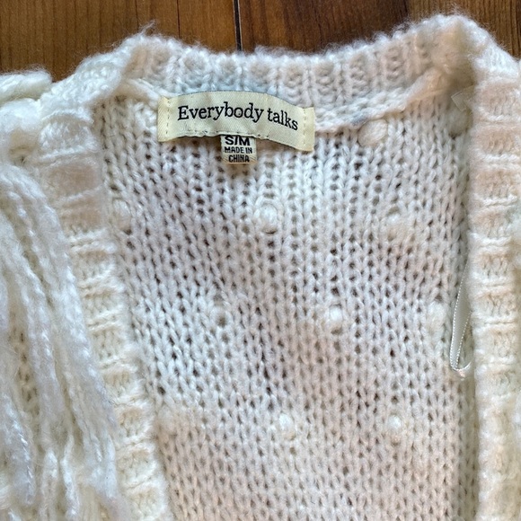 Everybody Talks Wool blend Shag Fringe Vest - Picture 3 of 8